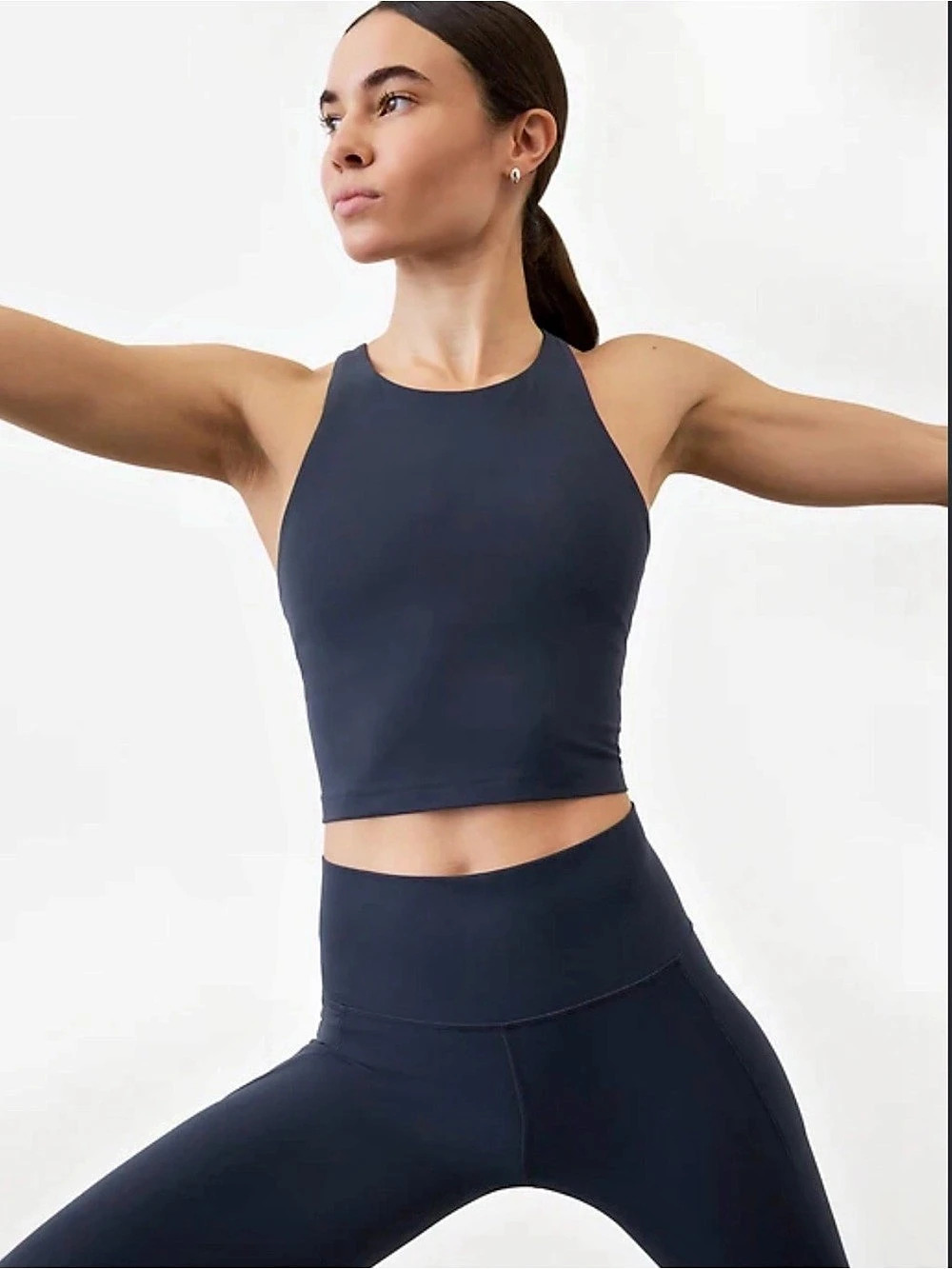 Athleta | Conscious Crop Tank | Size Small | Maroon